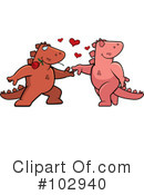 Dinosaur Clipart #102940 by Cory Thoman
