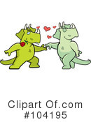 Dinosaur Clipart #104195 by Cory Thoman