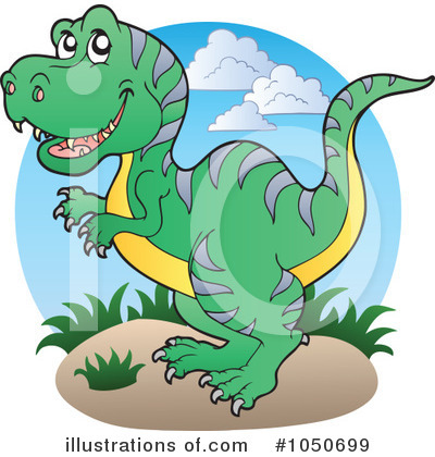 Royalty-Free (RF) Dinosaur Clipart Illustration by visekart - Stock Sample #1050699