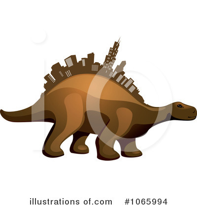 Royalty-Free (RF) Dinosaur Clipart Illustration by Vector Tradition SM - Stock Sample #1065994