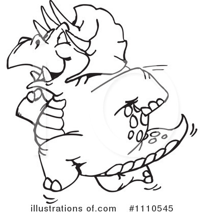 Royalty-Free (RF) Dinosaur Clipart Illustration by Dennis Holmes Designs - Stock Sample #1110545