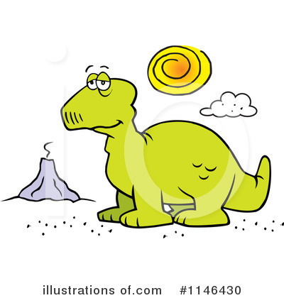 Royalty-Free (RF) Dinosaur Clipart Illustration by Johnny Sajem - Stock Sample #1146430