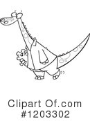 Dinosaur Clipart #1203302 by toonaday