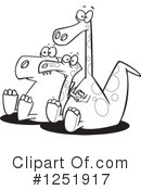 Dinosaur Clipart #1251917 by toonaday