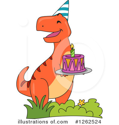 Royalty-Free (RF) Dinosaur Clipart Illustration by BNP Design Studio - Stock Sample #1262524