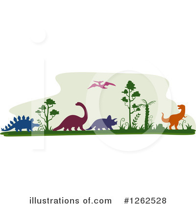Royalty-Free (RF) Dinosaur Clipart Illustration by BNP Design Studio - Stock Sample #1262528