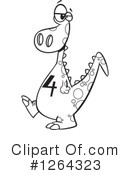 Dinosaur Clipart #1264323 by toonaday