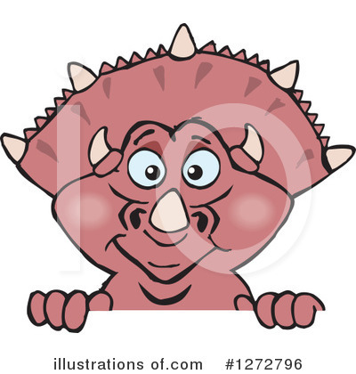 Triceratops Clipart #1272796 by Dennis Holmes Designs