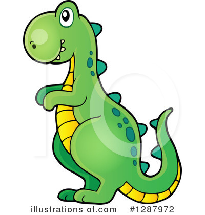 Royalty-Free (RF) Dinosaur Clipart Illustration by visekart - Stock Sample #1287972