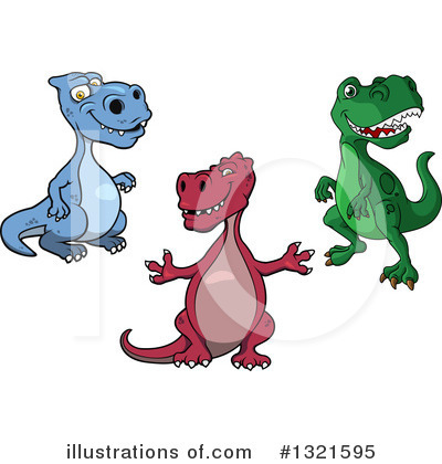 Royalty-Free (RF) Dinosaur Clipart Illustration by Vector Tradition SM - Stock Sample #1321595