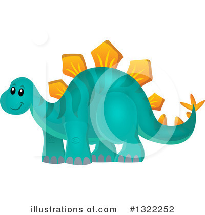 Royalty-Free (RF) Dinosaur Clipart Illustration by visekart - Stock Sample #1322252