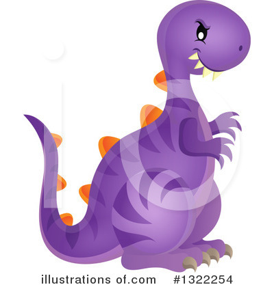 Royalty-Free (RF) Dinosaur Clipart Illustration by visekart - Stock Sample #1322254