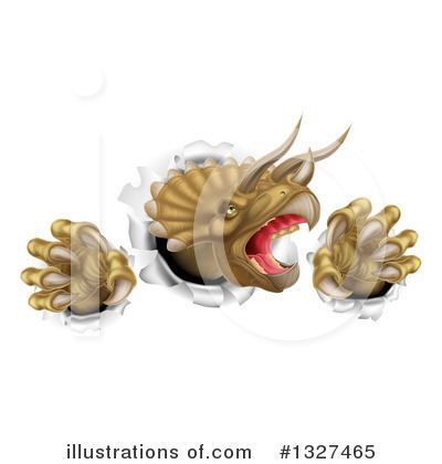Royalty-Free (RF) Dinosaur Clipart Illustration by AtStockIllustration - Stock Sample #1327465