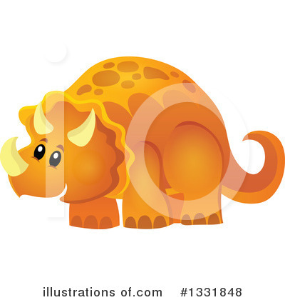 Royalty-Free (RF) Dinosaur Clipart Illustration by visekart - Stock Sample #1331848