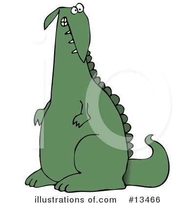 Royalty-Free (RF) Dinosaur Clipart Illustration by djart - Stock Sample #13466