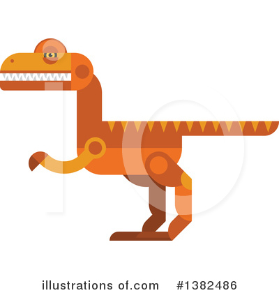 Velociraptor Clipart #1382486 by Vector Tradition SM