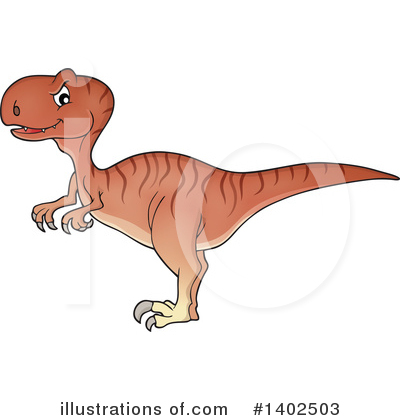 Royalty-Free (RF) Dinosaur Clipart Illustration by visekart - Stock Sample #1402503