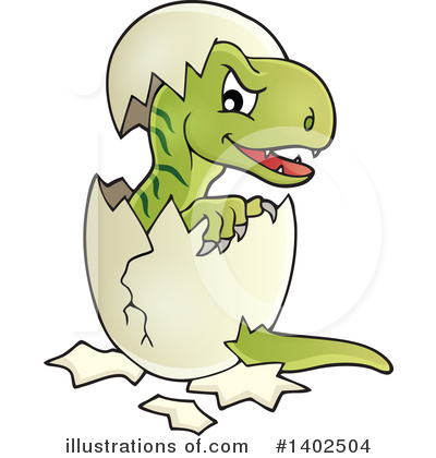 Royalty-Free (RF) Dinosaur Clipart Illustration by visekart - Stock Sample #1402504