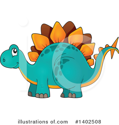 Royalty-Free (RF) Dinosaur Clipart Illustration by visekart - Stock Sample #1402508