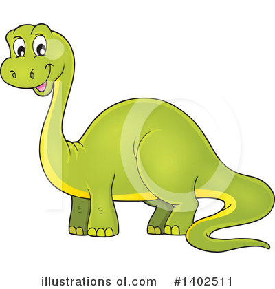 Royalty-Free (RF) Dinosaur Clipart Illustration by visekart - Stock Sample #1402511
