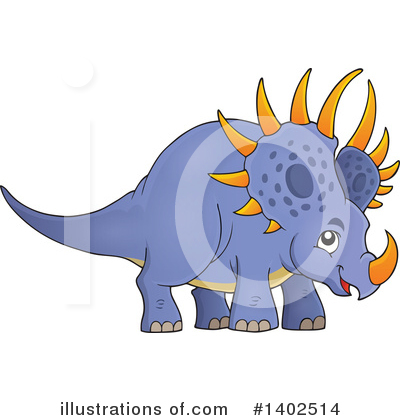 Royalty-Free (RF) Dinosaur Clipart Illustration by visekart - Stock Sample #1402514