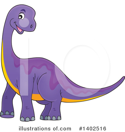 Royalty-Free (RF) Dinosaur Clipart Illustration by visekart - Stock Sample #1402516