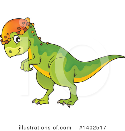 Royalty-Free (RF) Dinosaur Clipart Illustration by visekart - Stock Sample #1402517