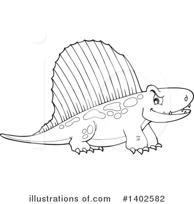 Royalty-Free (RF) Dinosaur Clipart Illustration by visekart - Stock Sample #1402582