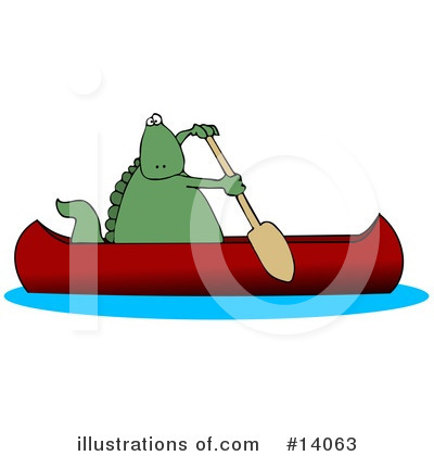Canoeing Clipart #14063 by djart