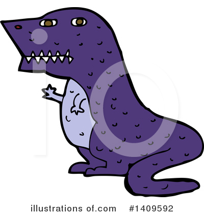 T Rex Clipart #1409592 by lineartestpilot