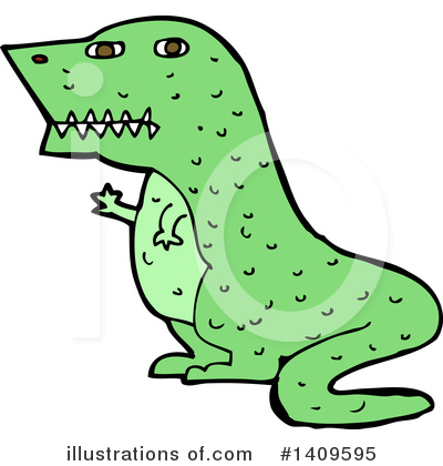 T Rex Clipart #1409595 by lineartestpilot