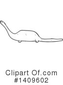 Dinosaur Clipart #1409602 by lineartestpilot