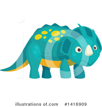 Triceratops Clipart #1416909 by Vector Tradition SM