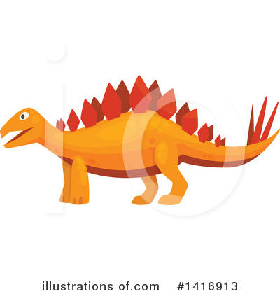 Stegosaur Clipart #1416913 by Vector Tradition SM