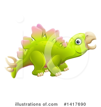 Royalty-Free (RF) Dinosaur Clipart Illustration by AtStockIllustration - Stock Sample #1417690