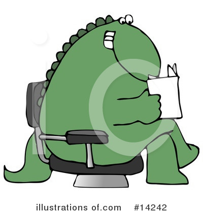 Royalty-Free (RF) Dinosaur Clipart Illustration by djart - Stock Sample #14242