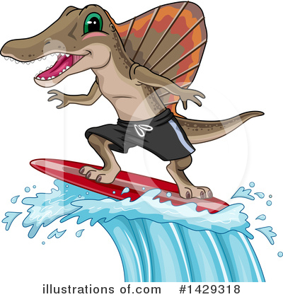 Royalty-Free (RF) Dinosaur Clipart Illustration by BNP Design Studio - Stock Sample #1429318
