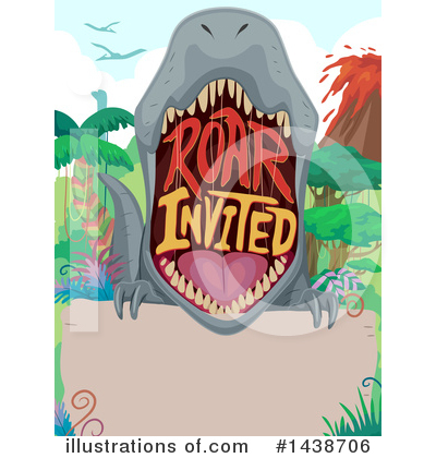 Royalty-Free (RF) Dinosaur Clipart Illustration by BNP Design Studio - Stock Sample #1438706