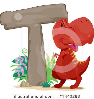 Royalty-Free (RF) Dinosaur Clipart Illustration by BNP Design Studio - Stock Sample #1442298