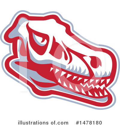 Royalty-Free (RF) Dinosaur Clipart Illustration by patrimonio - Stock Sample #1478180