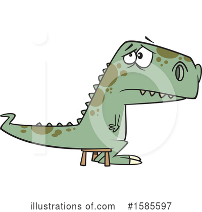 Dinosaur Clipart #1585597 by toonaday