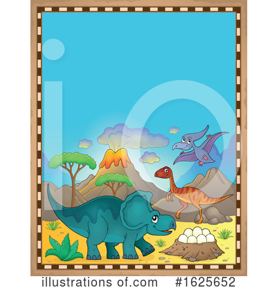 Royalty-Free (RF) Dinosaur Clipart Illustration by visekart - Stock Sample #1625652