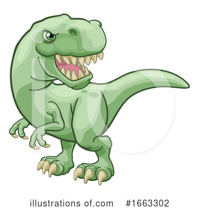 Royalty-Free (RF) Dinosaur Clipart Illustration by AtStockIllustration - Stock Sample #1663302