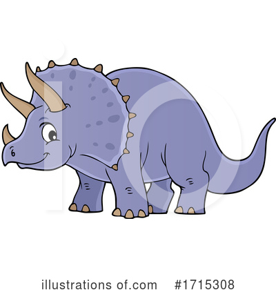 Triceratops Clipart #1715308 by visekart