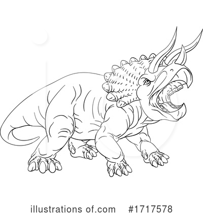 Royalty-Free (RF) Dinosaur Clipart Illustration by AtStockIllustration - Stock Sample #1717578