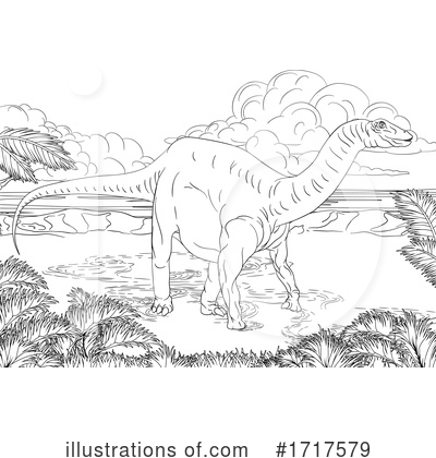 Royalty-Free (RF) Dinosaur Clipart Illustration by AtStockIllustration - Stock Sample #1717579