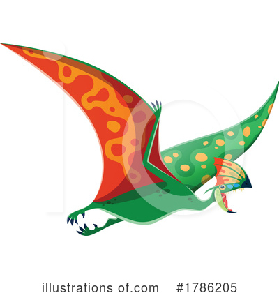 Pterosaur Clipart #1786205 by Vector Tradition SM