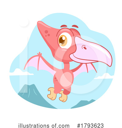 Pterosaur Clipart #1793623 by Hit Toon