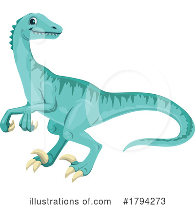 Velociraptor Clipart #1794273 by Vector Tradition SM