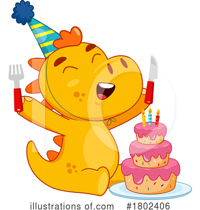 Birthday Cake Clipart #1802406 by Hit Toon